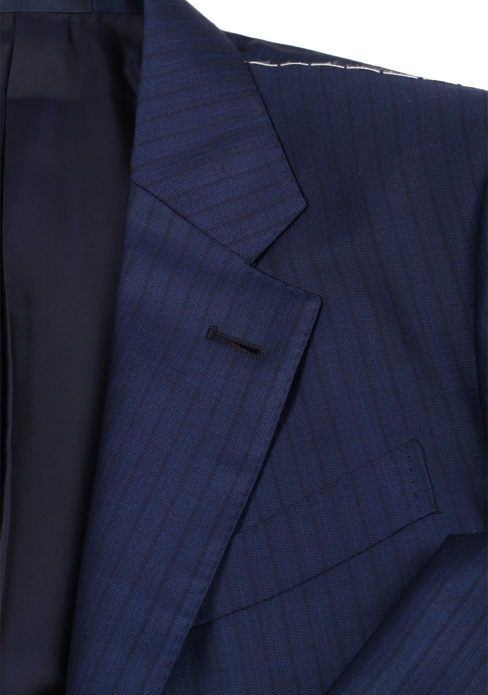 Ermenegildo Zegna Milano Trofeo Blue Striped Size 46 / 36R U.S.