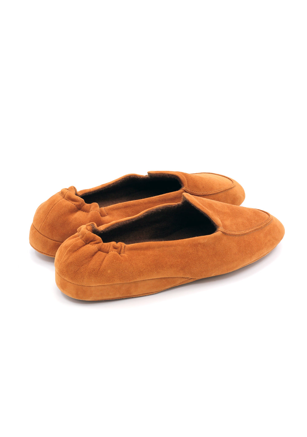 ZEGNA Suede Cashmere Brown House Slippers