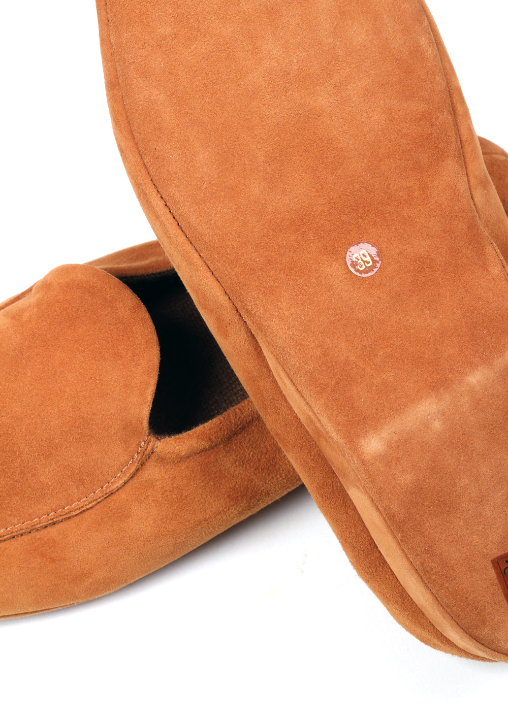 ZEGNA Suede Cashmere Brown House Slippers