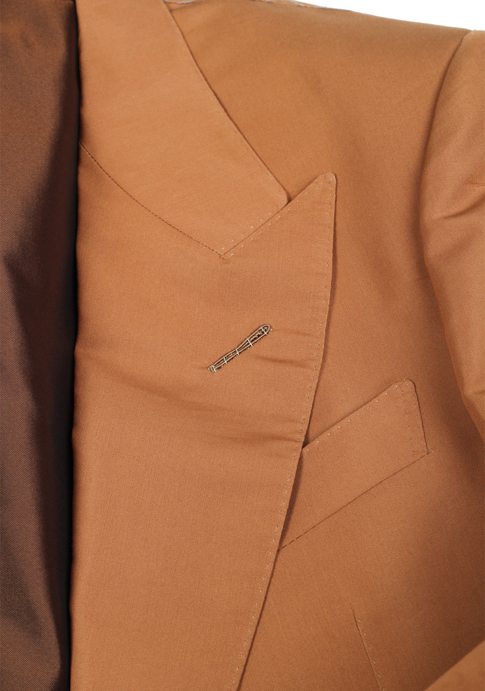 TOM FORD Shelton Brown Suit Size 50 / 40R U.S. In Linen Silk