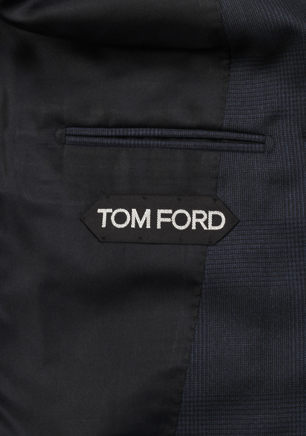 TOM FORD Shelton Blue Checked Sport Coat Size 46 / 36R U.S.