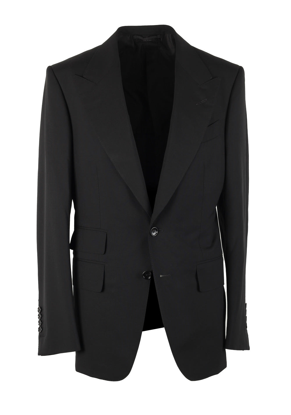 TOM FORD Shelton Black Solid Sport Coat Size 46 / 36R U.S.