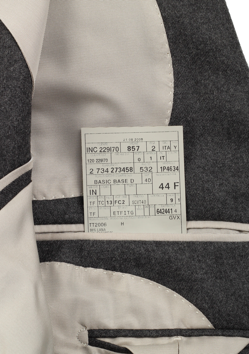 TOM FORD Spencer Base D Gray Sport Coat Size 44 / 34R U.S.