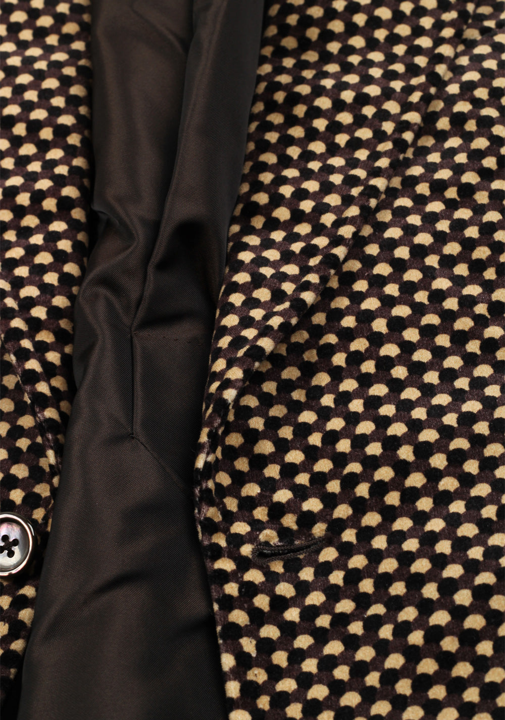 TOM FORD Beige / Gray / Yellow Patterned Sport Coat Size 46 / 36R U.S.