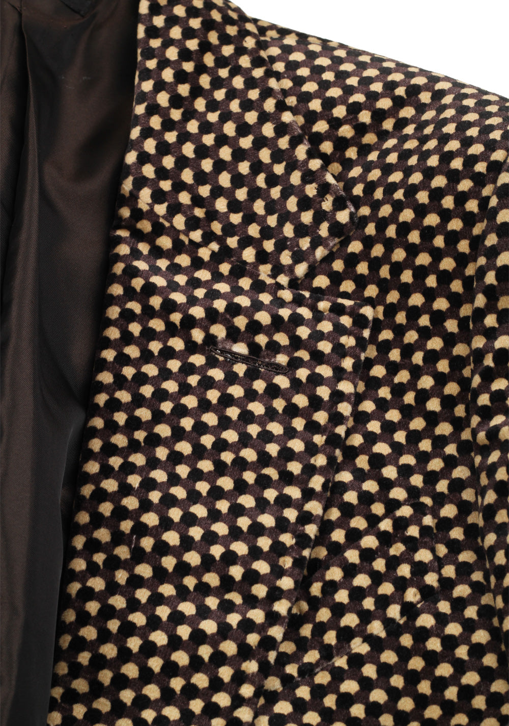 TOM FORD Beige / Gray / Yellow Patterned Sport Coat Size 46 / 36R U.S.
