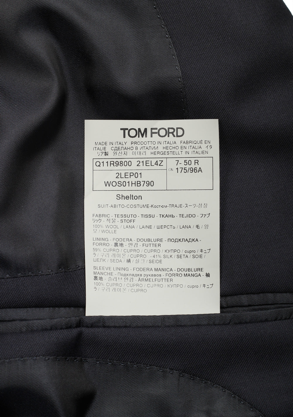 TOM FORD Shelton Solid Blue Suit