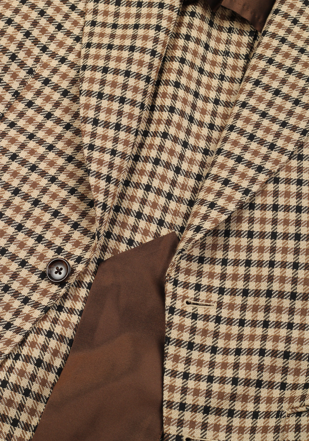 TOM FORD Atticus Checked Brown Sport Coat Size 46 / 36R U.S.