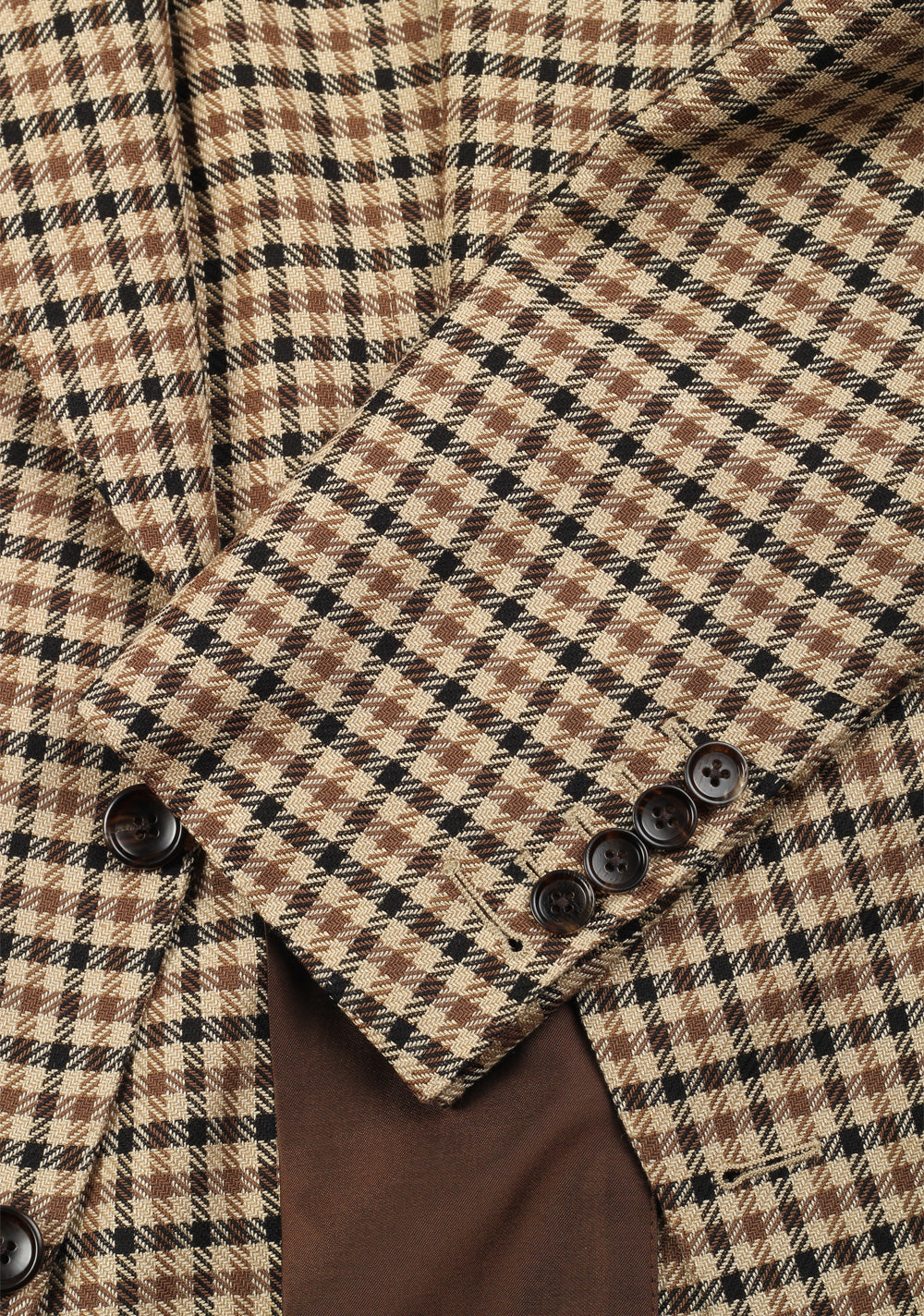 TOM FORD Atticus Checked Brown Sport Coat Size 46 / 36R U.S.