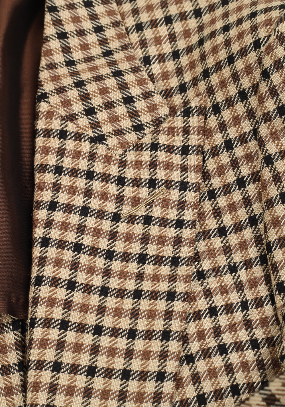 TOM FORD Atticus Checked Brown Sport Coat Size 46 / 36R U.S.