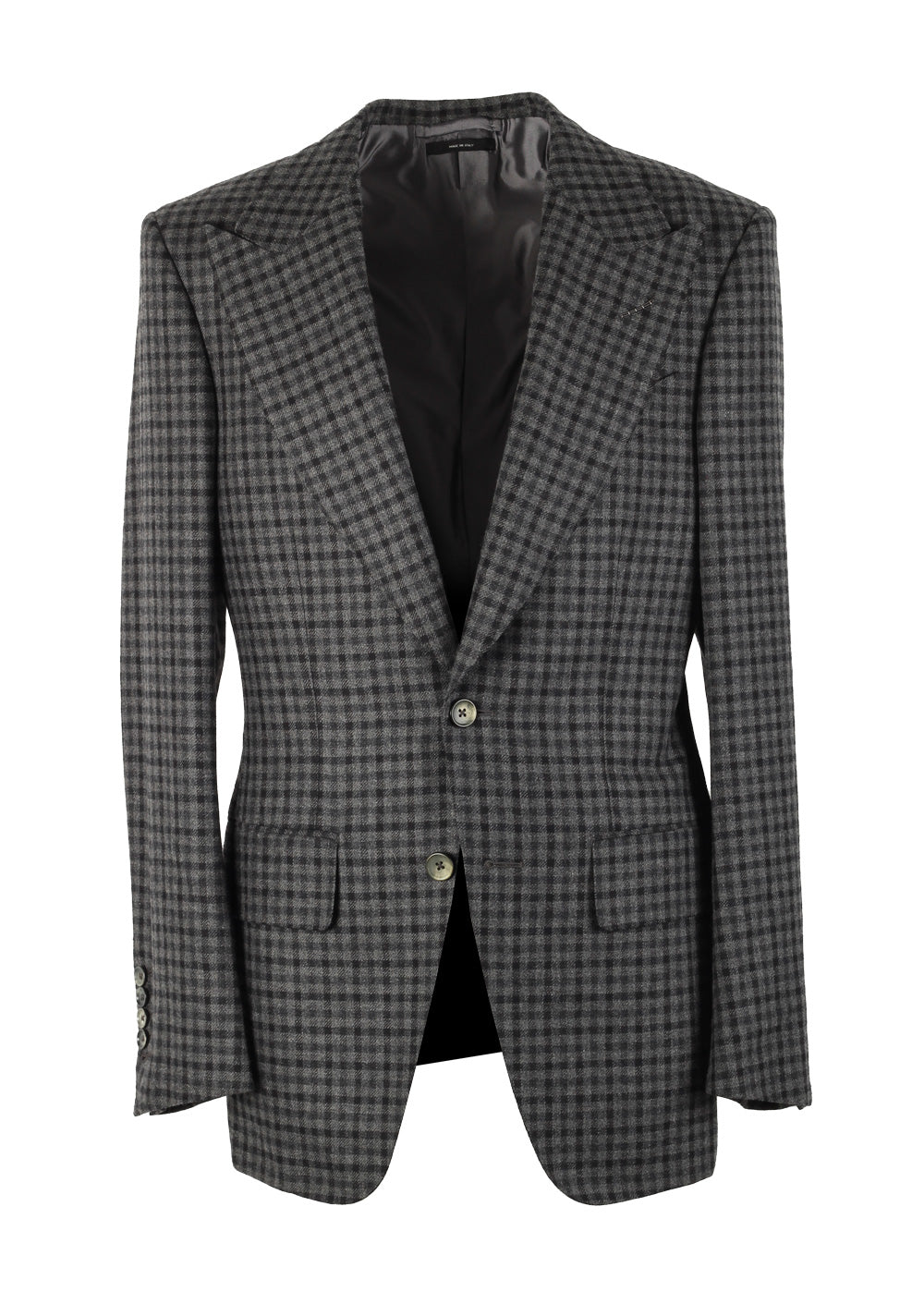 TOM FORD Atticus Gray Checked Sport Coat Size 46 / 36R U.S.