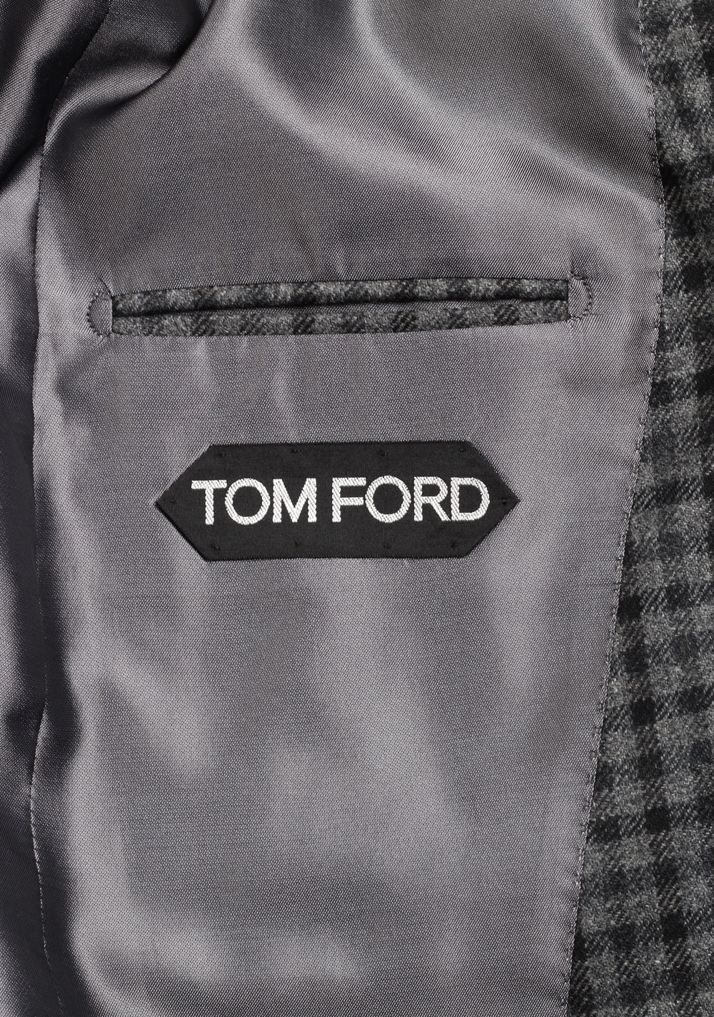 TOM FORD Atticus Gray Checked Sport Coat Size 46 / 36R U.S.