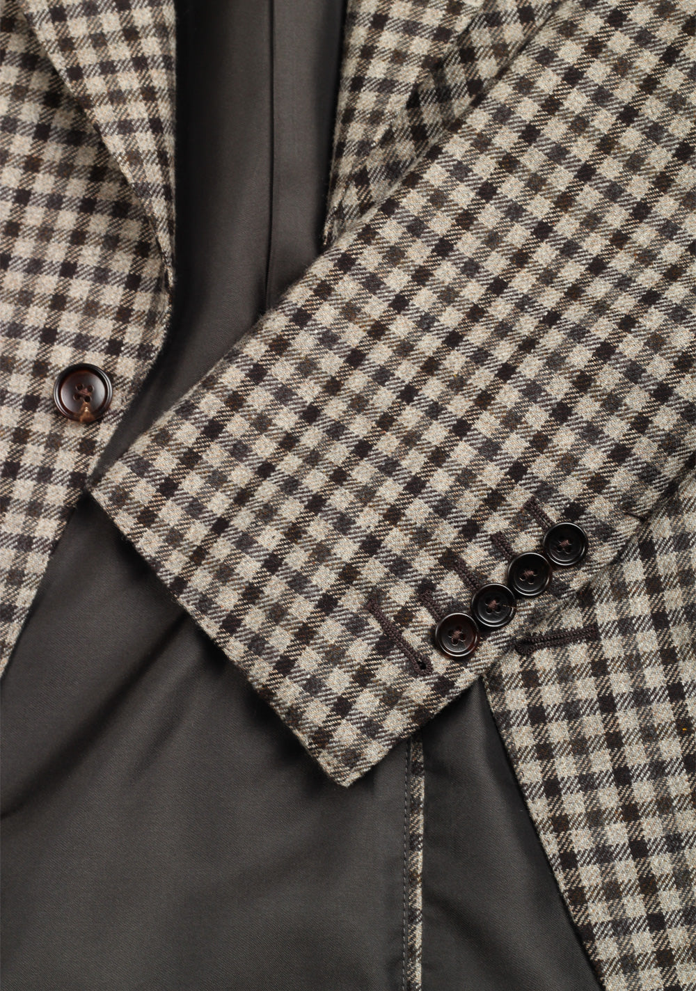 TOM FORD Atticus Light Gray Checked Sport Coat Size 46 / 36R U.S.