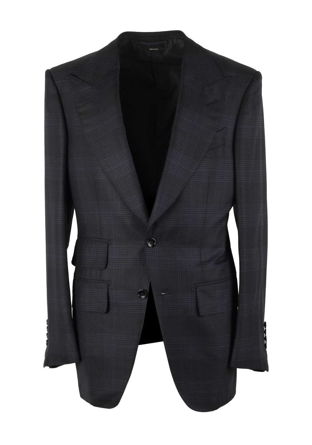 TOM FORD Atticus Blue Checked Sport Coat Size 46 / 36R U.S.