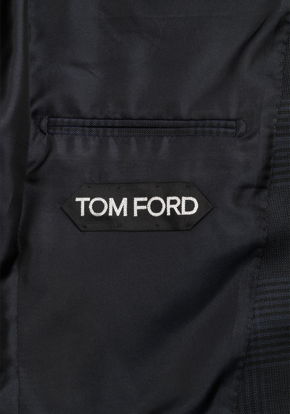 TOM FORD Atticus Blue Checked Sport Coat Size 46 / 36R U.S.