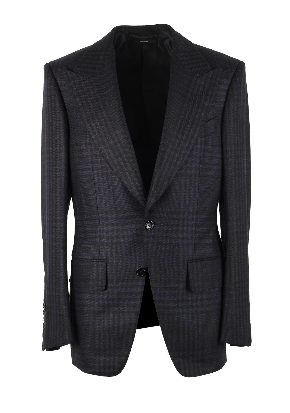 TOM FORD Atticus Blue Checked Sport Coat Size 46 / 36R U.S.
