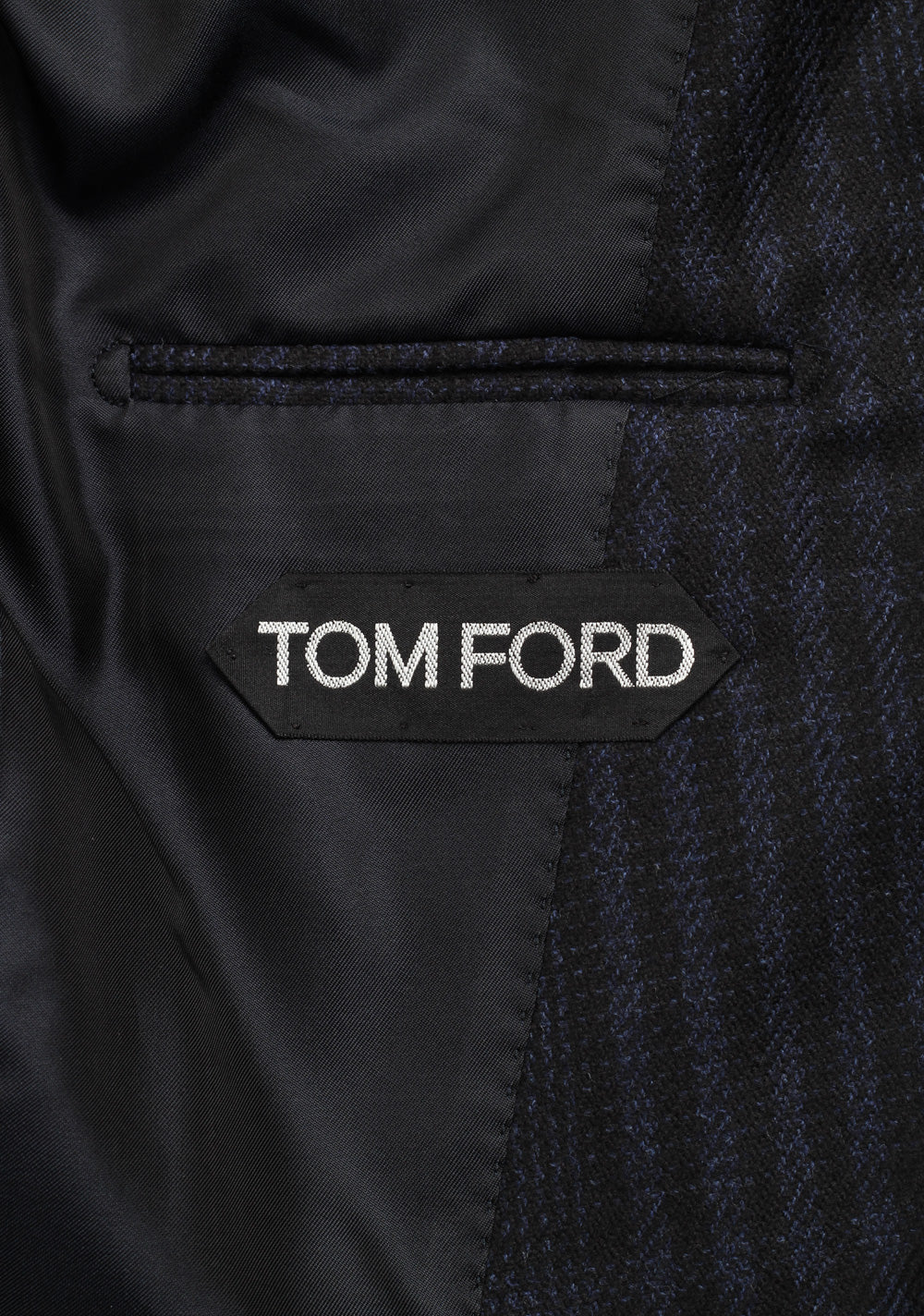 TOM FORD Atticus Blue Checked Sport Coat Size 46 / 36R U.S.