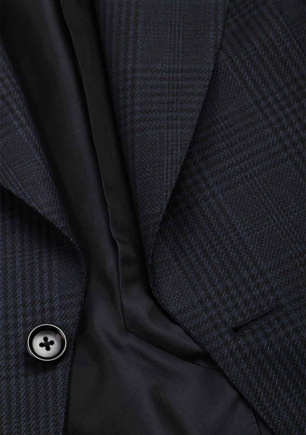 TOM FORD Atticus Black/Blue Checked Sport Coat Size 46 / 36R U.S.