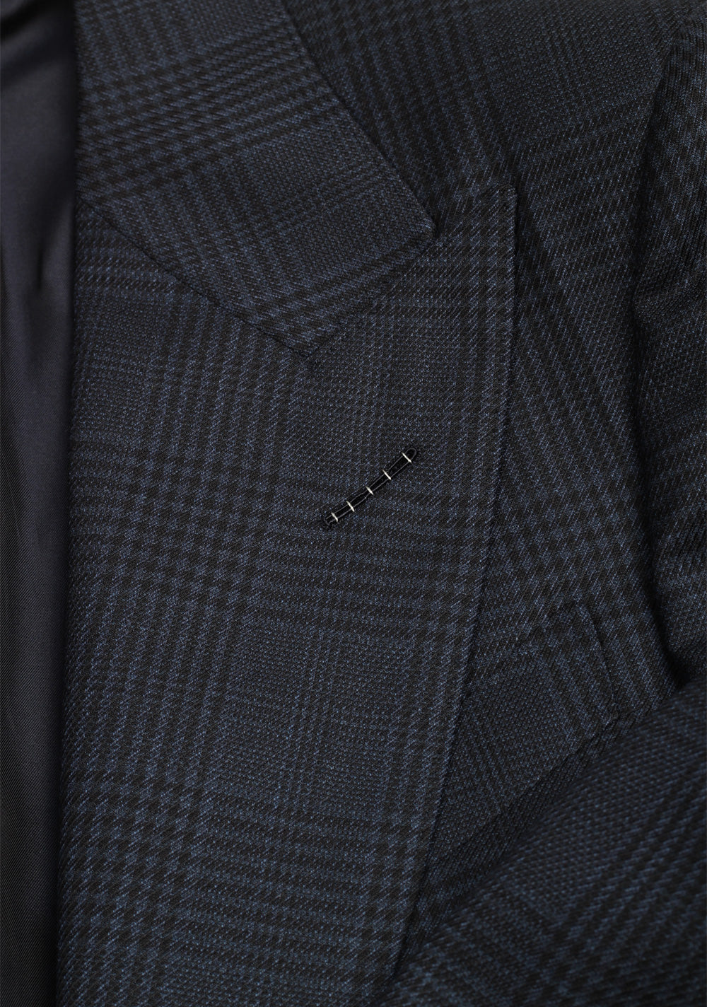 TOM FORD Atticus Black/Blue Checked Sport Coat Size 46 / 36R U.S.