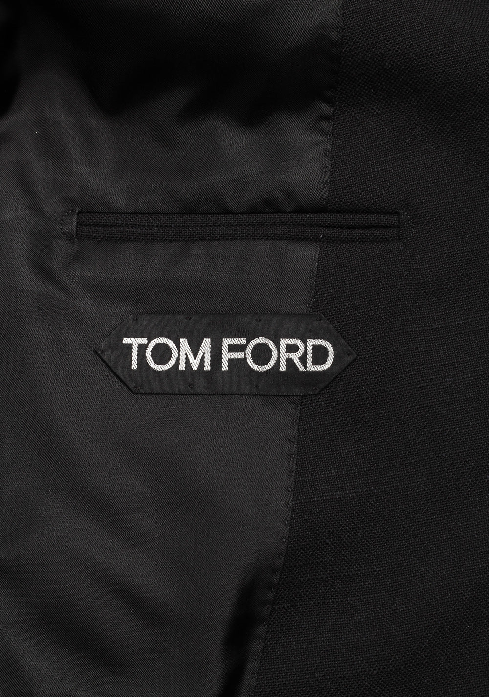 TOM FORD Atticus Black Solid Sport Coat Size 46 / 36R U.S.
