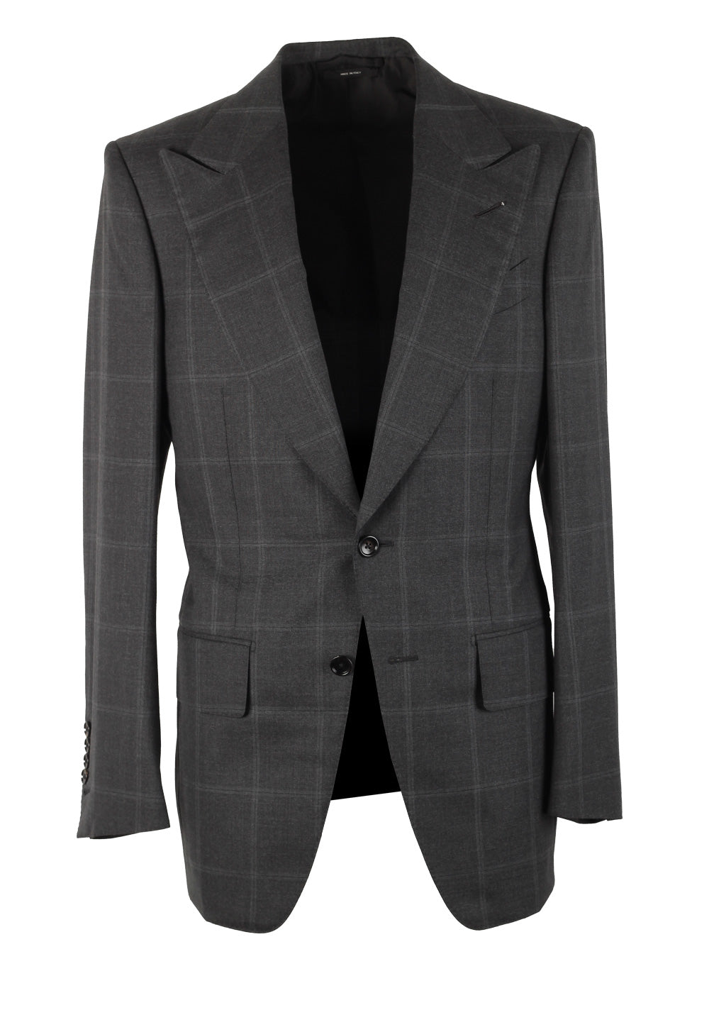 TOM FORD Atticus Gray Checked Sport Coat Size 46 / 36R U.S.