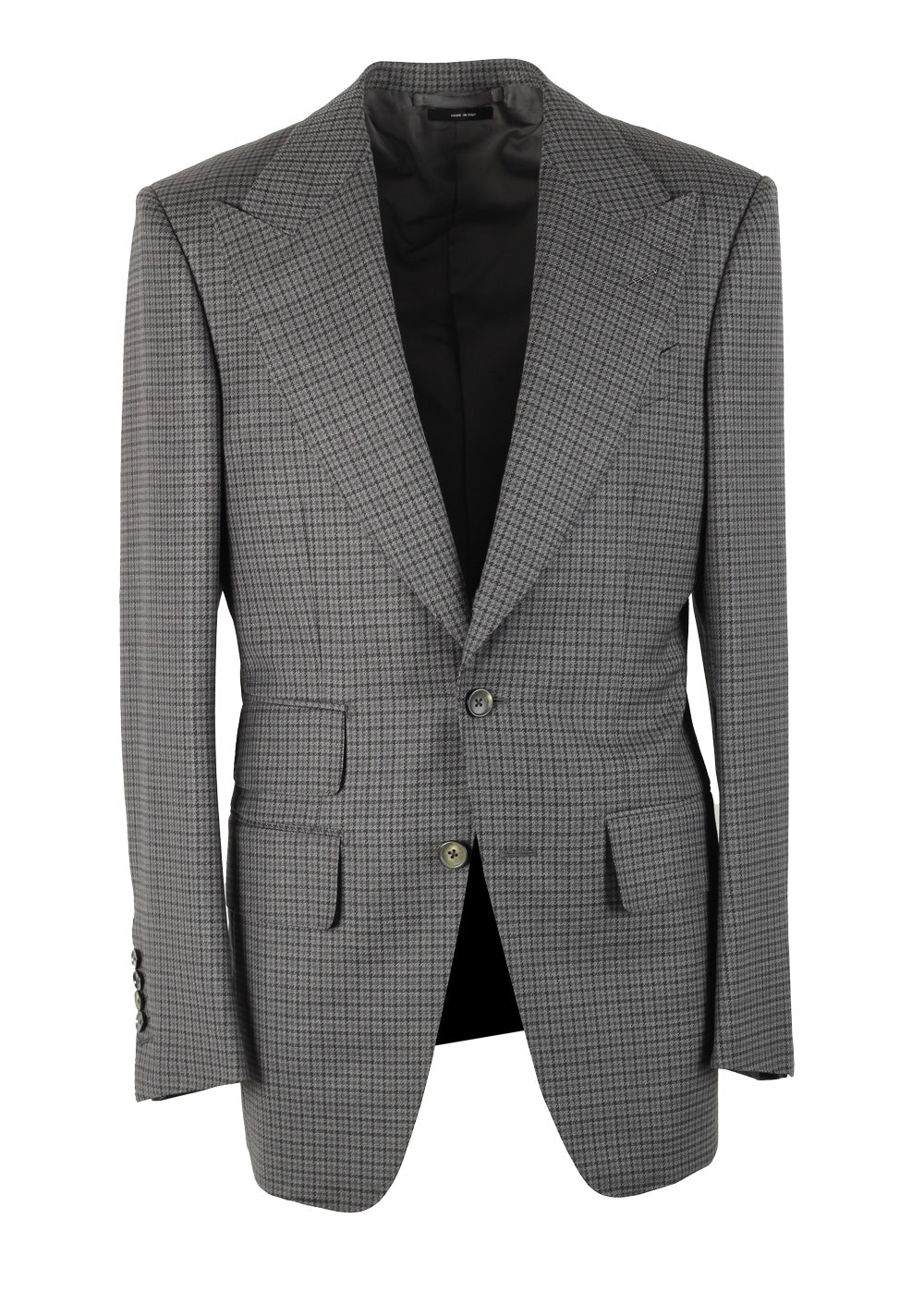 TOM FORD Atticus Gray Checked Sport Coat Size 46 / 36R U.S.