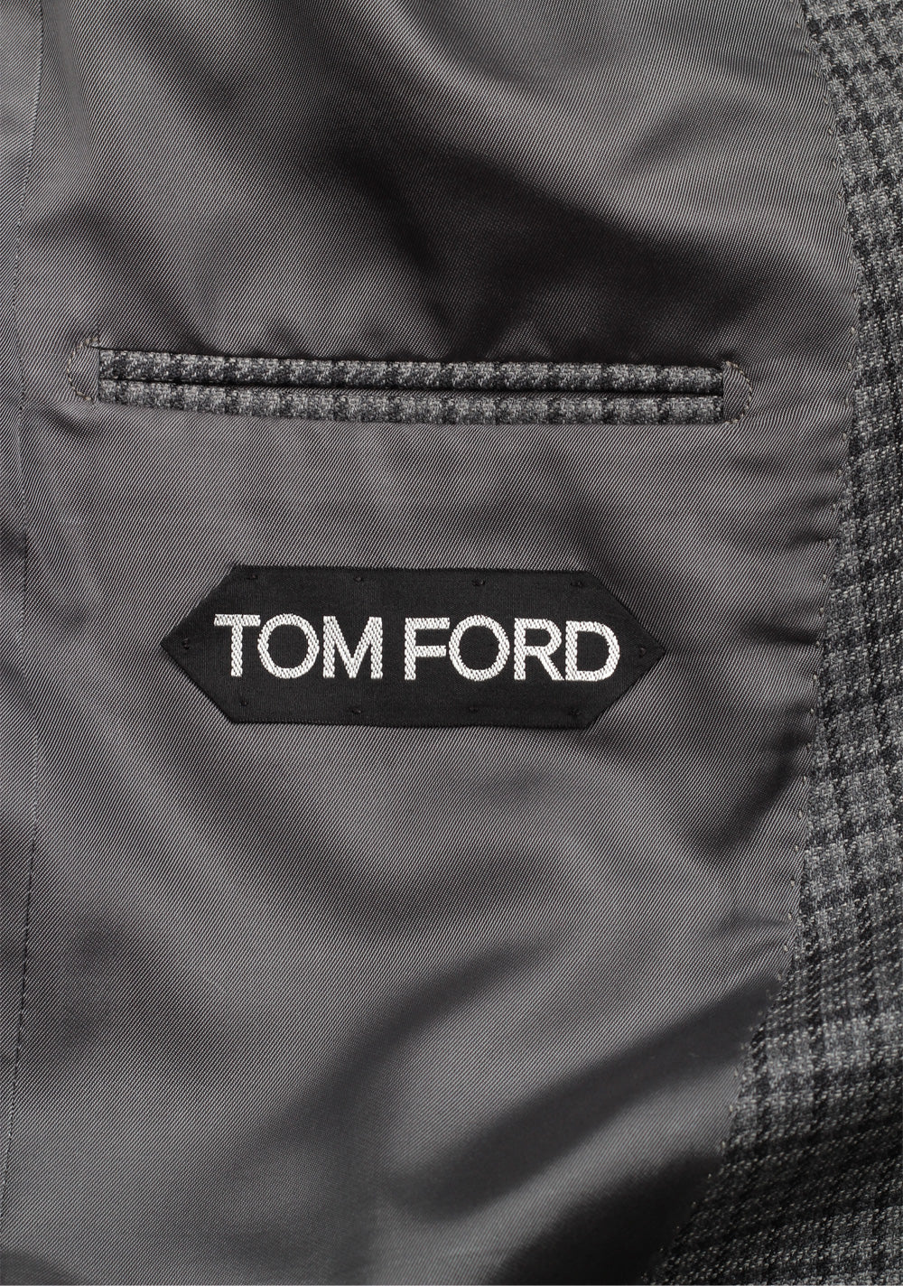 TOM FORD Atticus Gray Checked Sport Coat Size 46 / 36R U.S.