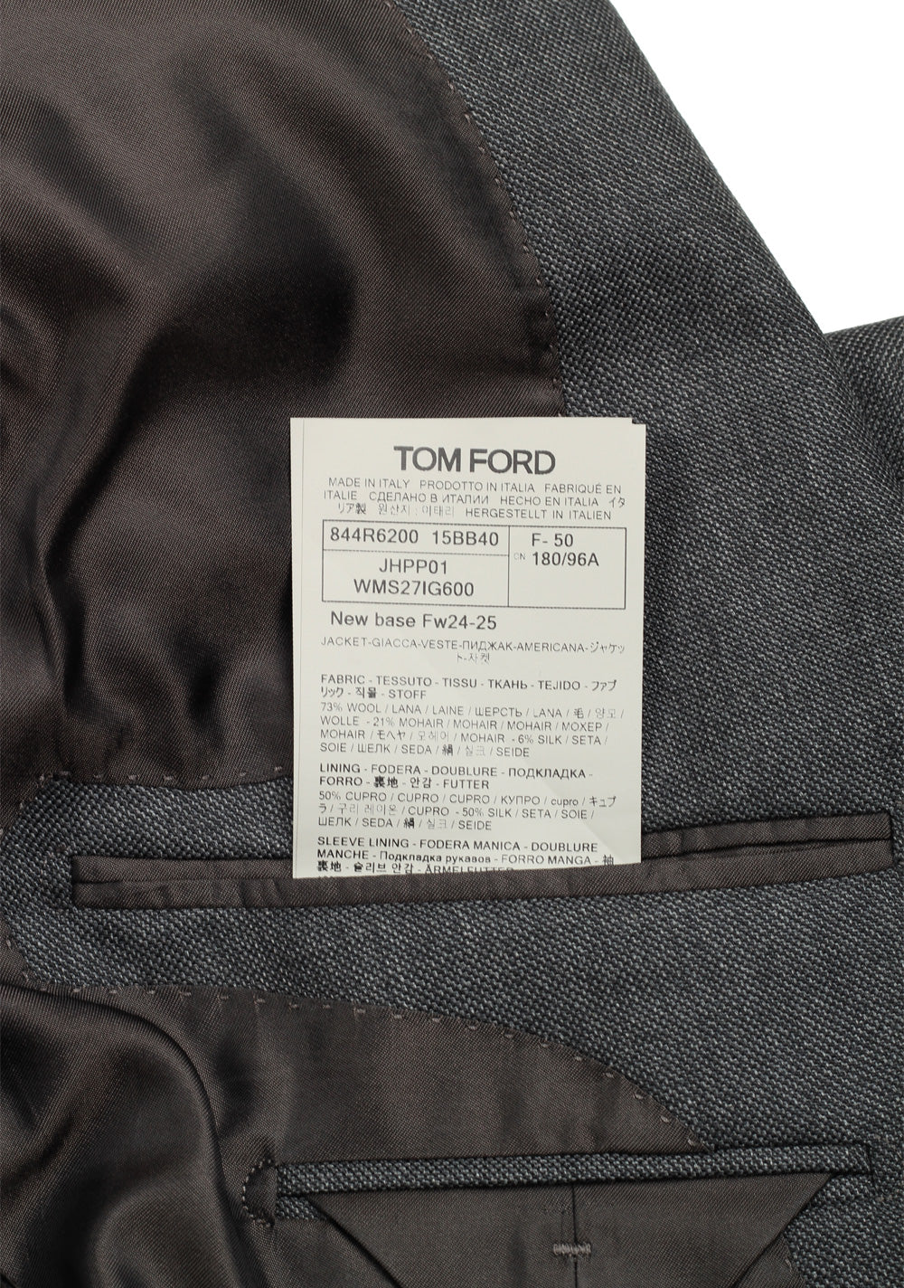 TOM FORD Atticus Gray Sport Coat Size 50 / 40R U.S.