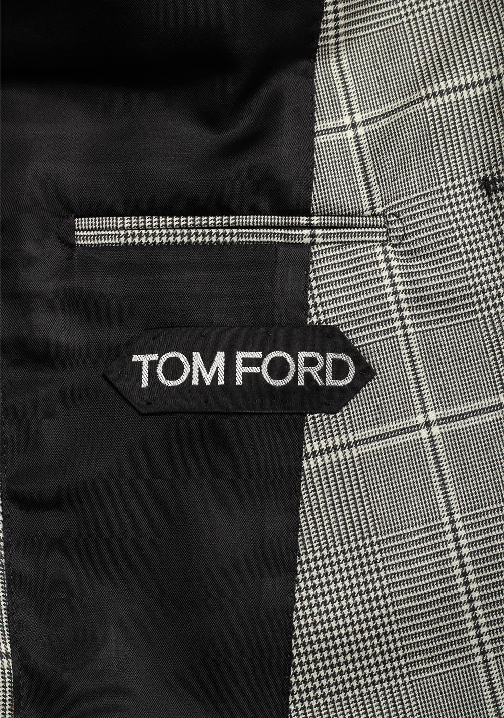 TOM FORD Dyllan Gray Checked Sport Coat Size 46 / 36R U.S.