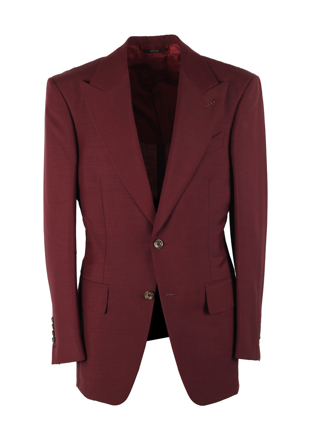 TOM FORD Atticus Burgundy Suit Size 46 / 36R U.S. – Costume Limité