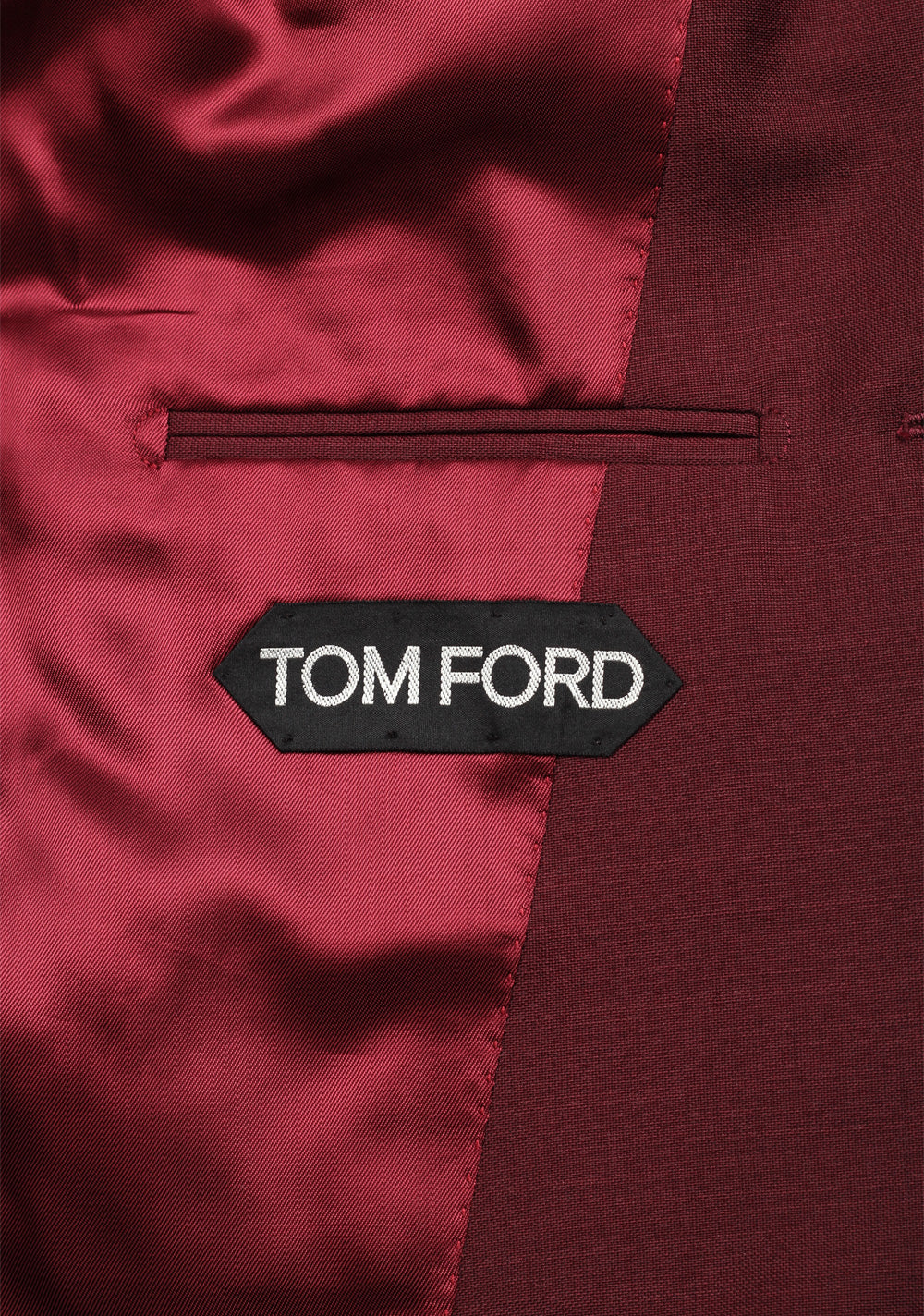 TOM FORD Atticus Burgundy Suit Size 46 / 36R U.S.