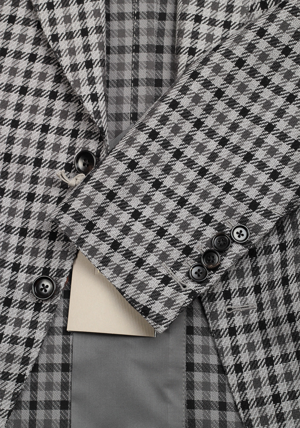 TOM FORD Atticus Gray Checked Suit Size 46 / 36R U.S.