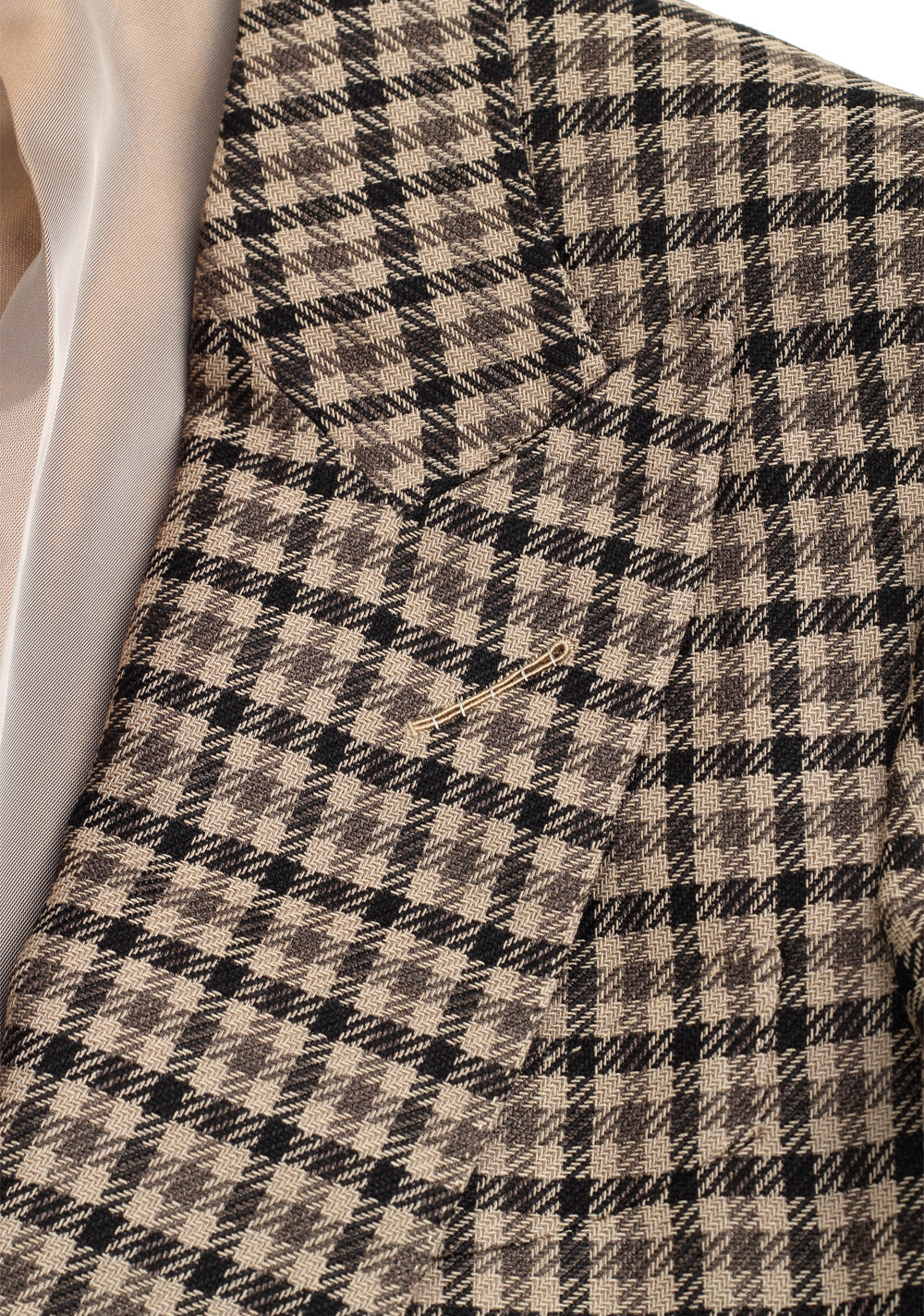 TOM FORD Atticus Brown Checked Suit Size 46 / 36R U.S.