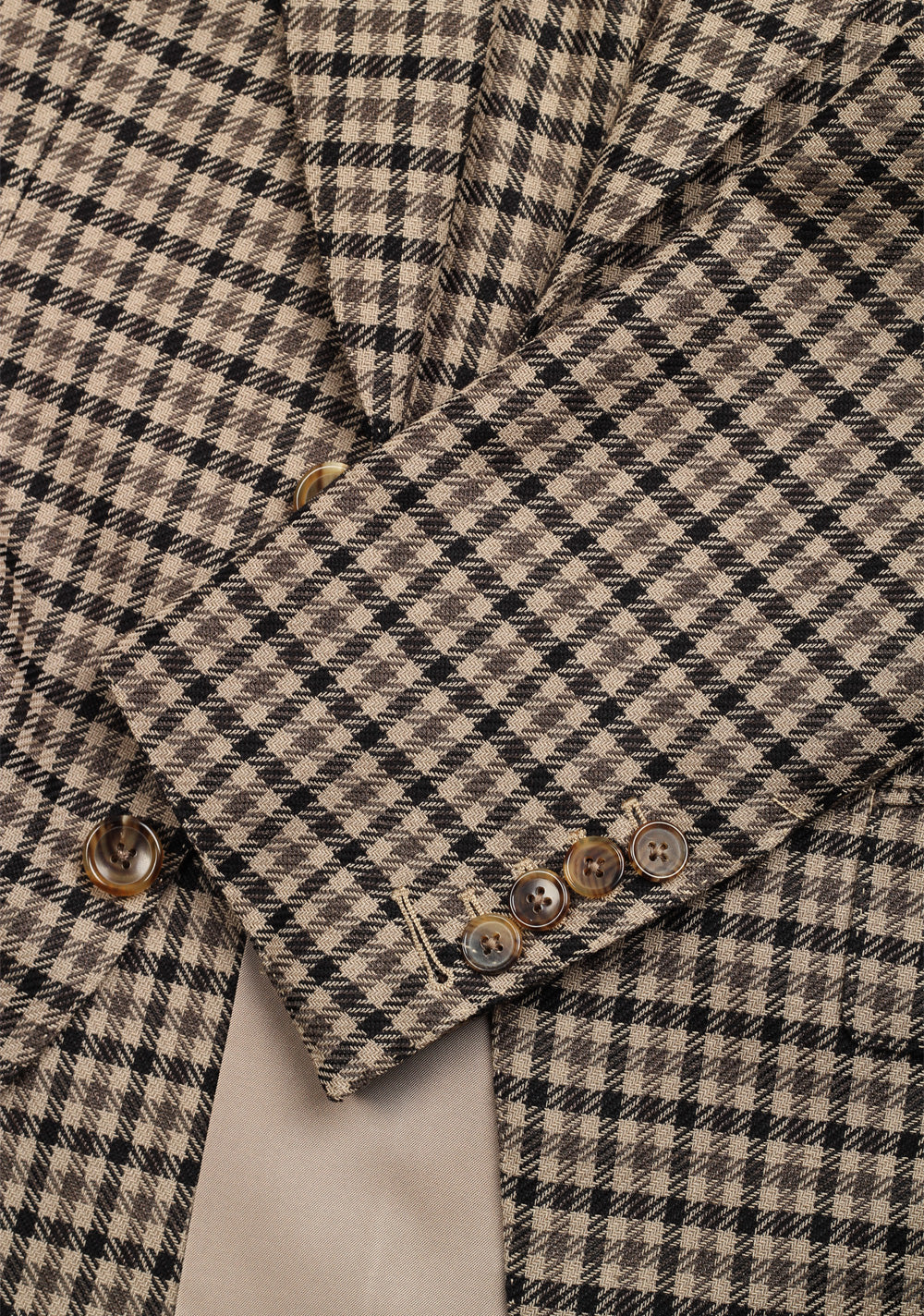 TOM FORD Atticus Brown Checked Suit Size 46 / 36R U.S.