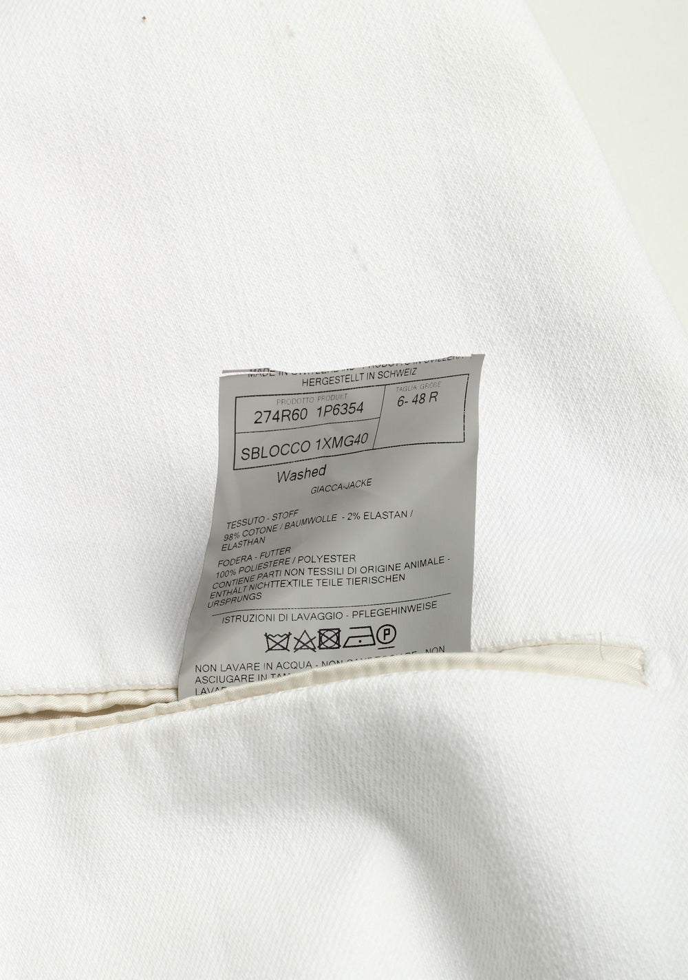 TOM FORD Atticus White Sport Coat Size 48 / 38R U.S.