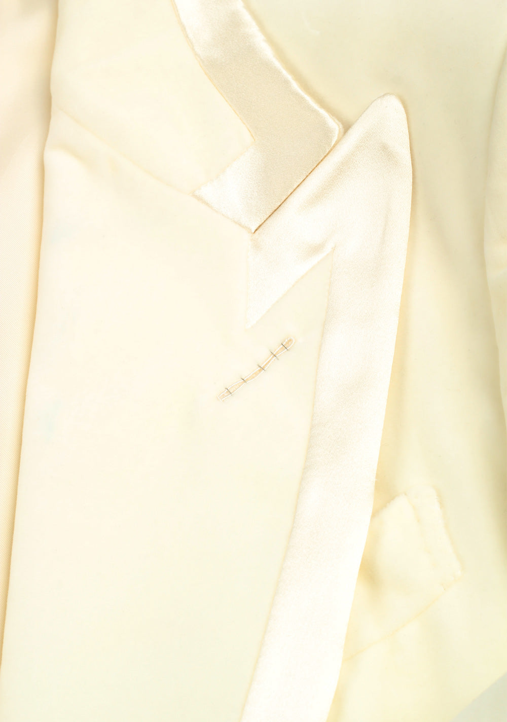 TOM FORD Basic Double Ivory Tuxedo Cocktail Dinner Jacket Size 52 / 42R U.S. Fit A