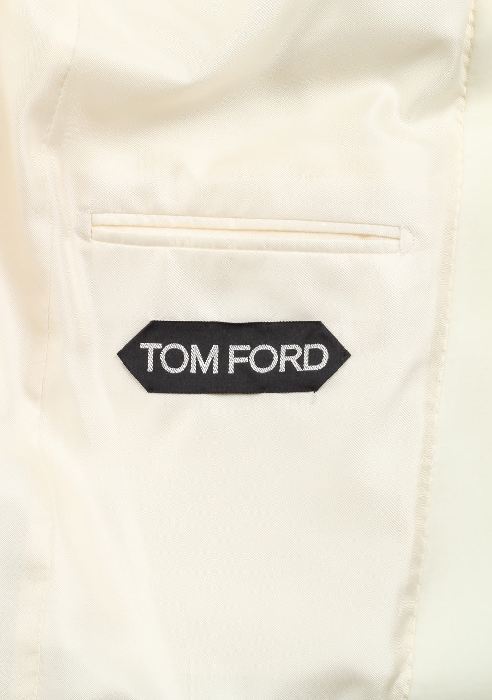 TOM FORD Basic Double Ivory Tuxedo Cocktail Dinner Jacket Size 52 / 42R U.S. Fit A