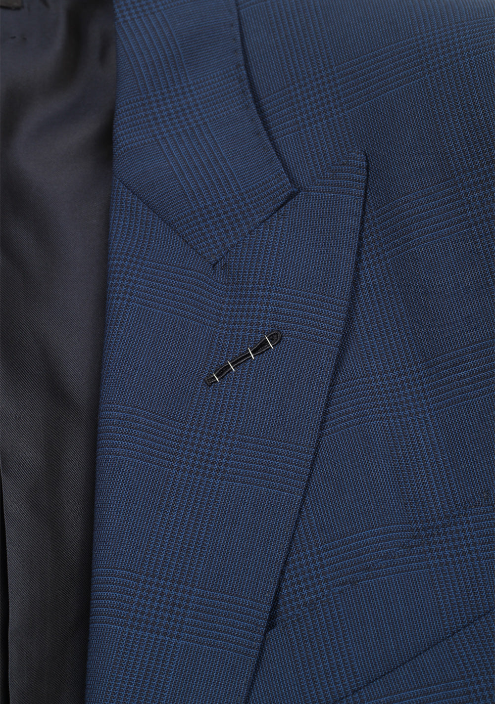 TOM FORD O'Connor Wool Checked Blue Suit