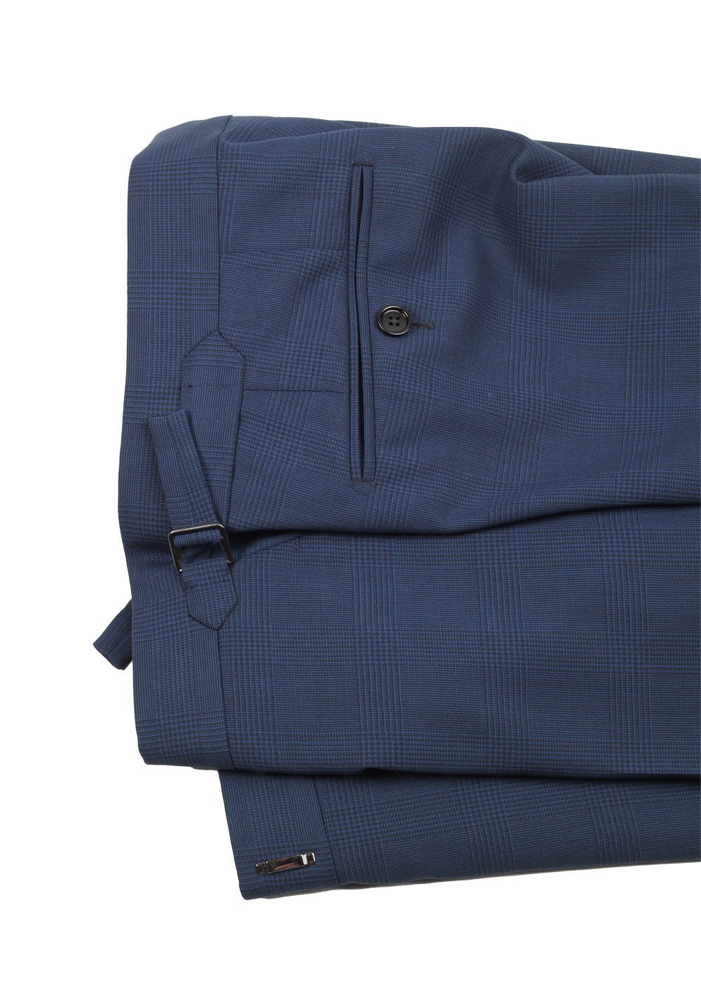 TOM FORD O'Connor Wool Checked Blue Suit