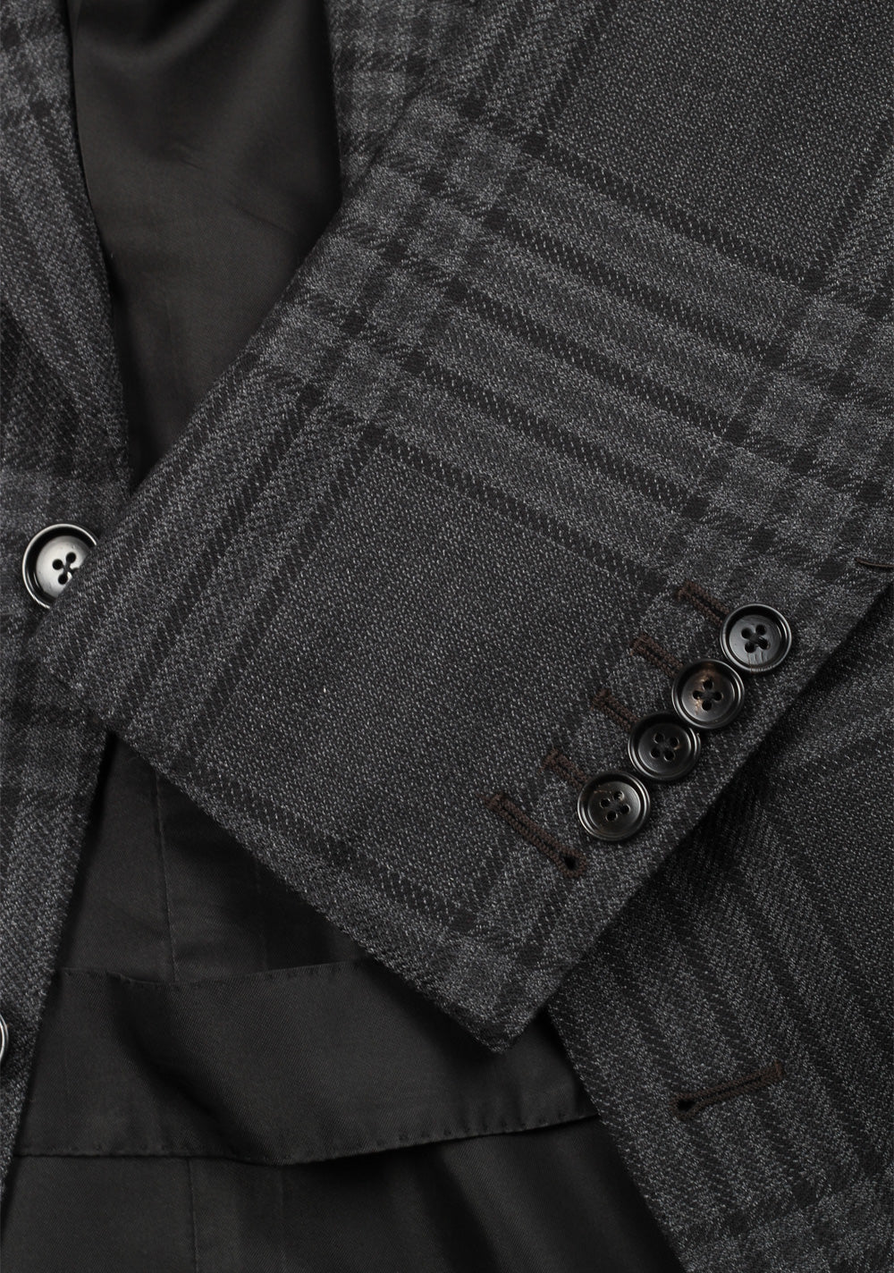 TOM FORD Shelton Wool Checked Gray Suit