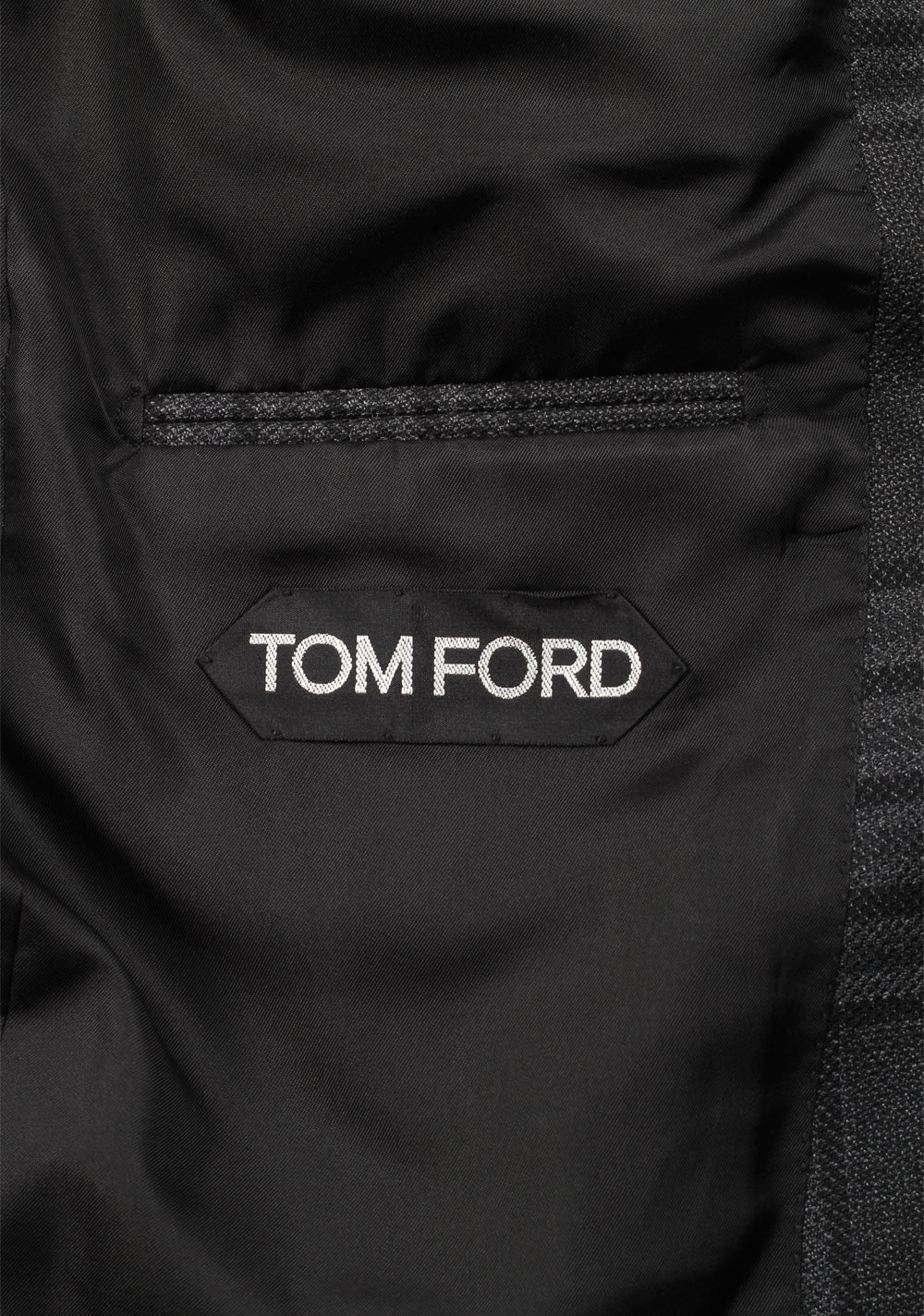 TOM FORD Shelton Wool Checked Gray Suit