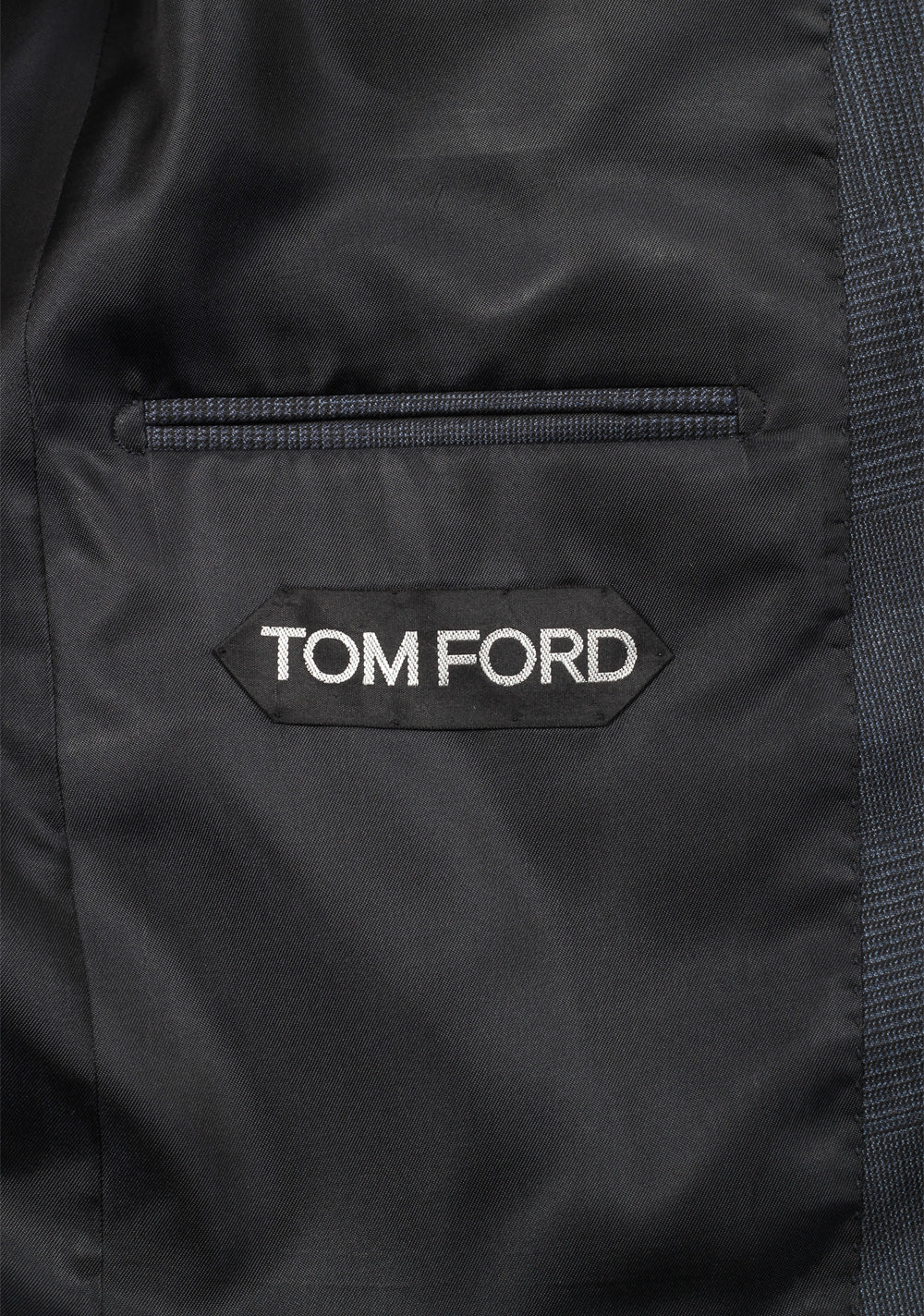 TOM FORD O'Connor Wool Checked Blue Suit