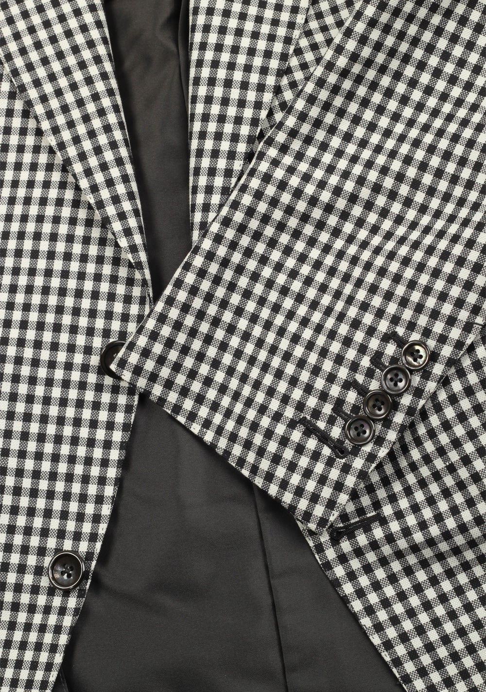TOM FORD Windsor Black White Checked Suit Size 48 / 38R U.S.