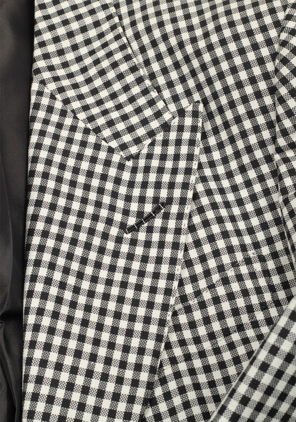 TOM FORD Windsor Black White Checked Suit Size 48 / 38R U.S.