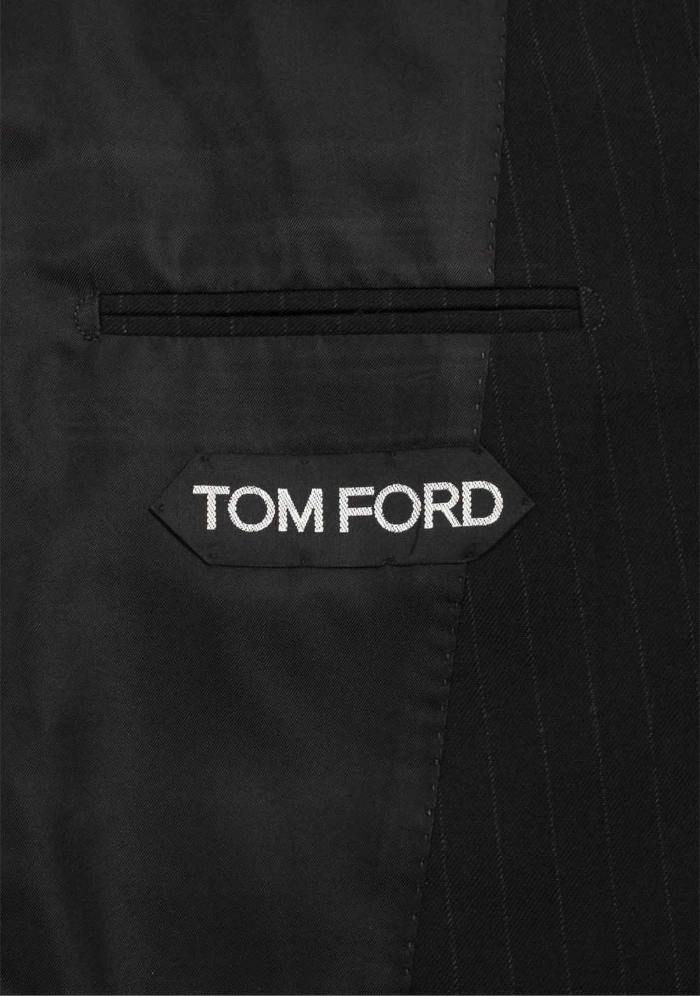TOM FORD Atticus Gray Striped Suit Size 46 / 36R U.S.