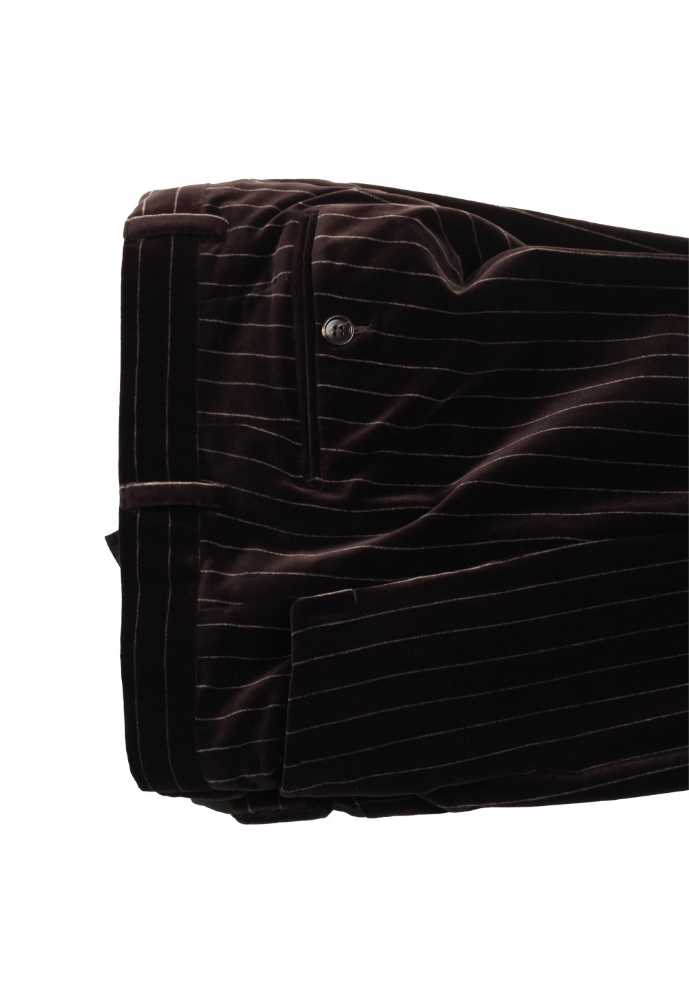 TOM FORD Atticus Brown Striped Suit Size 46 / 36R U.S.