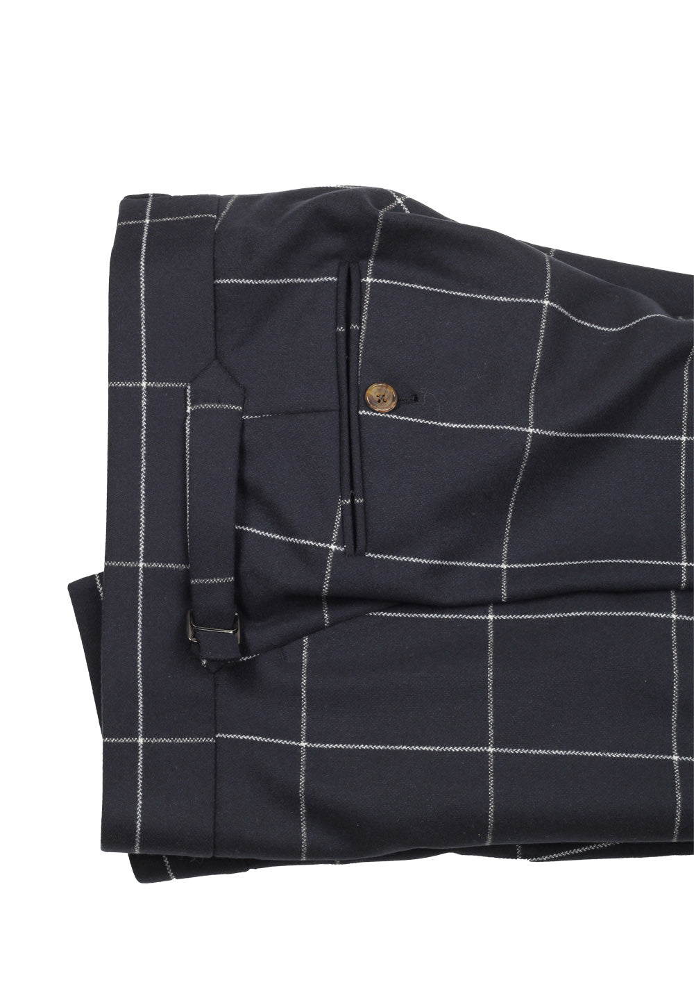 TOM FORD Buckingham Wool Checked Blue Suit Size 48 / 38R U.S.