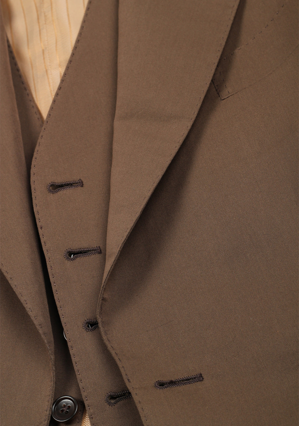 TOM FORD Windsor Brown 3 Piece Solid Suit Size 54S / 44S U.S.