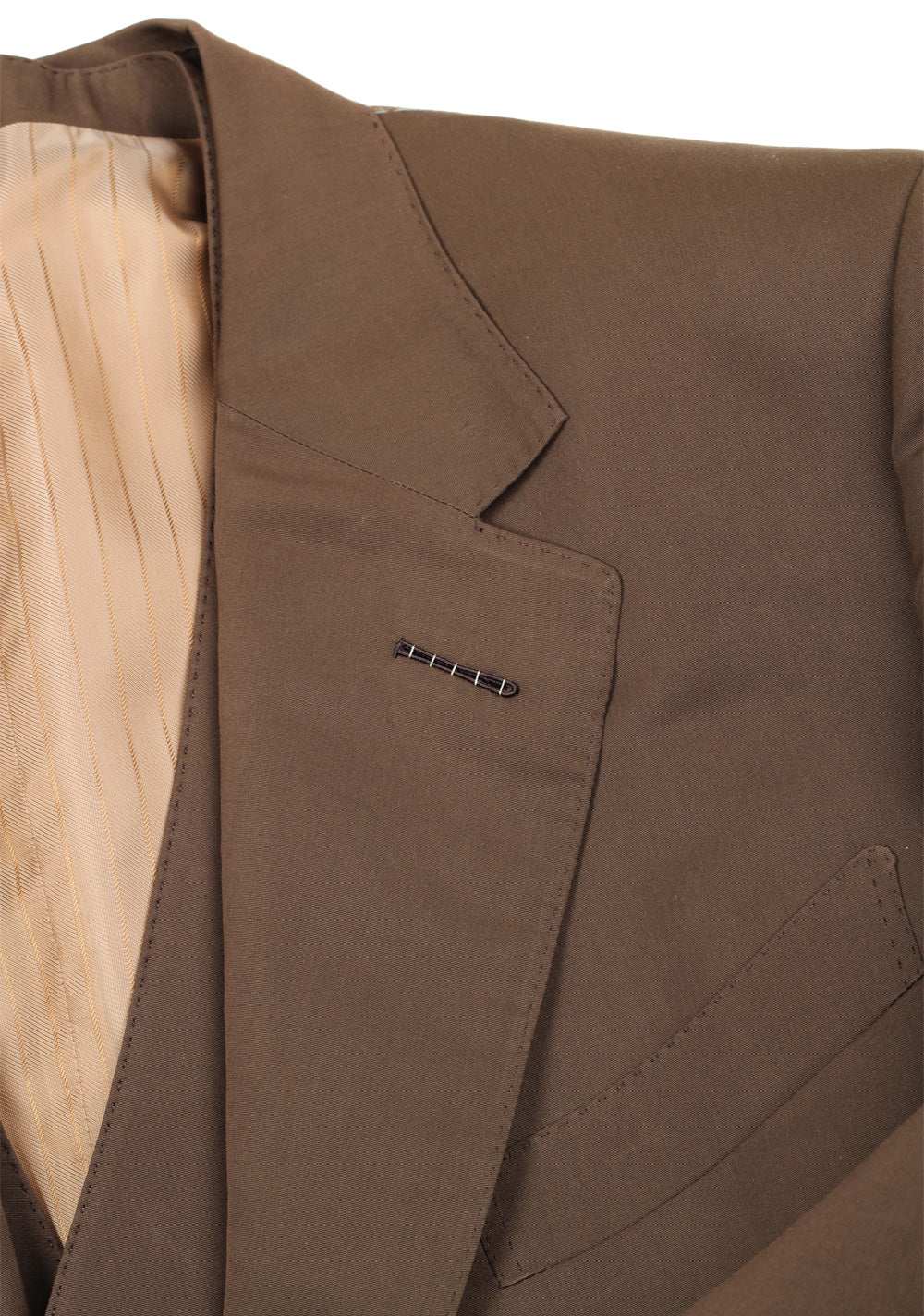 TOM FORD Windsor Brown 3 Piece Solid Suit Size 54S / 44S U.S.