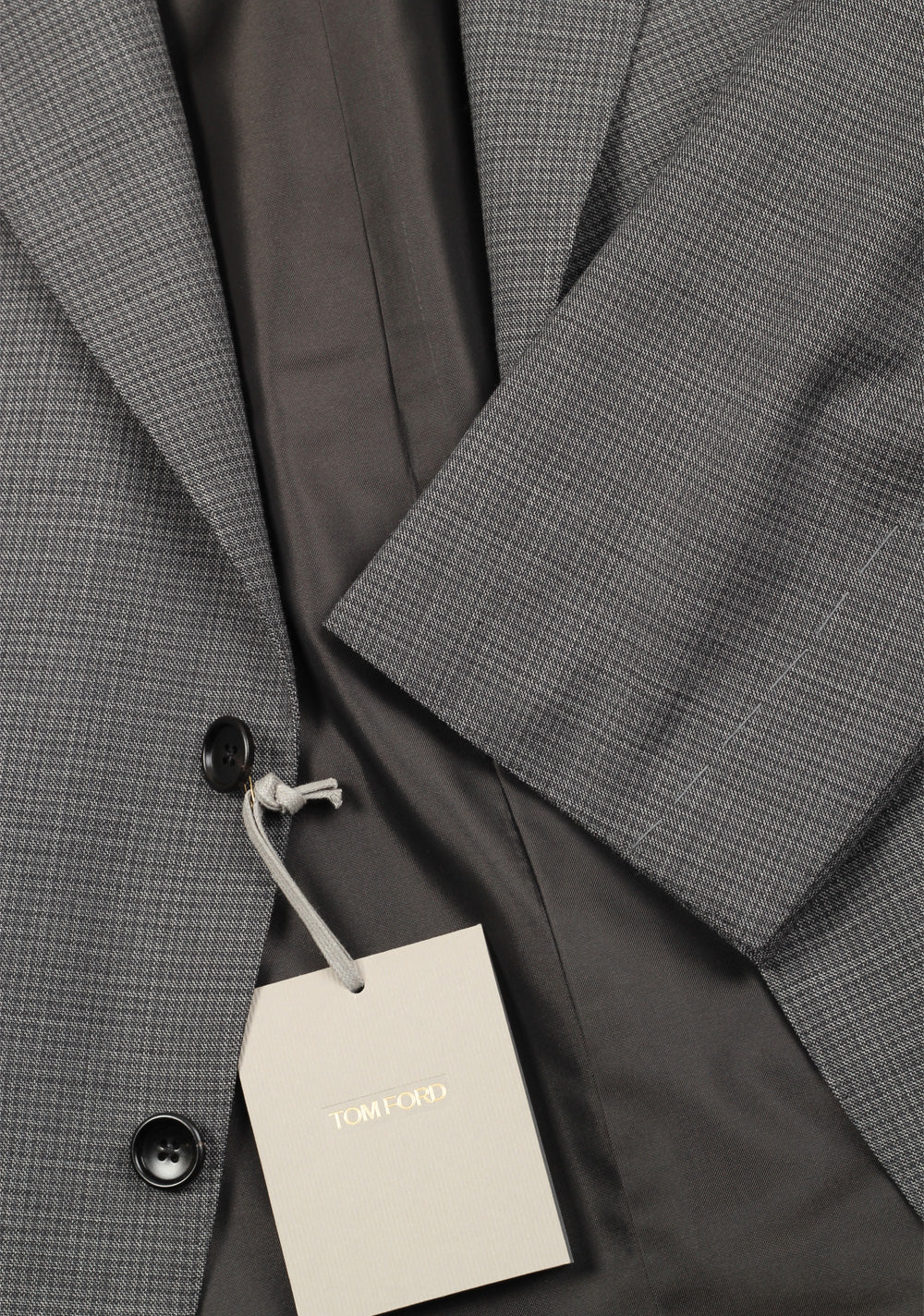 TOM FORD Windsor Gray Checked Suit Size 54S / 44S U.S.
