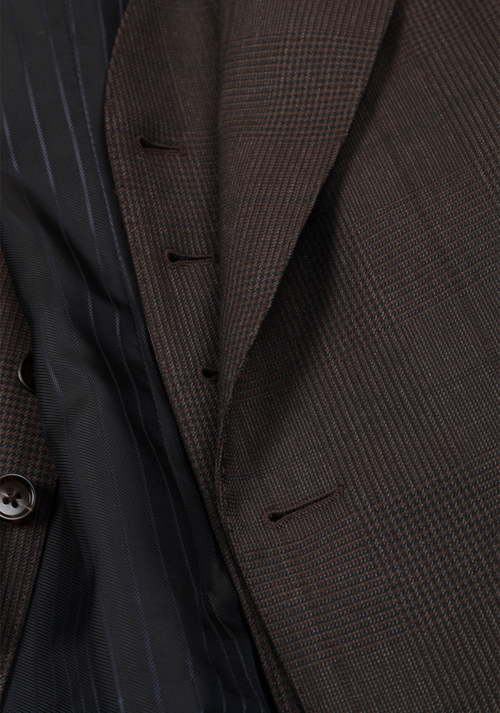 TOM FORD Windsor Brown 3 Piece Checked Suit Size 54S / 44S U.S.